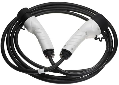 vhbw cavo di ricarica tipo 2-tipo 2 compatibile con Fiat 500 Elektro, 500 Electric auto elettrica - monofase 16 A 3,5 kW 5 m