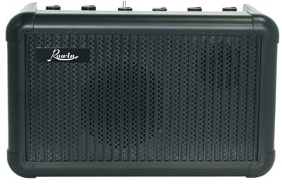 CHOYUE Amplificador de guitarra eléctrica Altavoz BT inalámbrico de 15 W Amplificador de guitarra acústica con función de afinación 8 efectos de sonido Batería recargable de 2200 mAh para grabación de