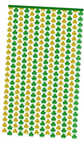 Harilla Cortina Franja con Franja de Día de 100x200cm St, Dorado Y Verde, Individual