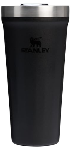 STANLEY Everyday Tumbler 20 oz | Press Fit Drink Through Lid | Beverage, Coffee, and Cocktail Cup | Insulated Stainless Steel Wine Glass | BPA-Free | Black 2.0