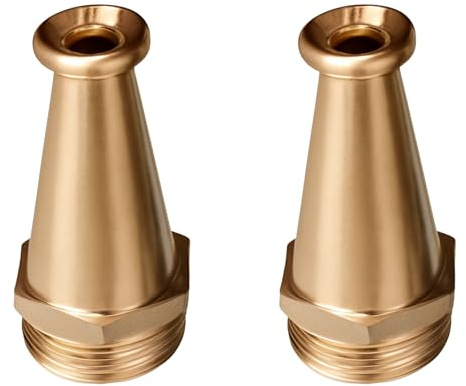 X2 Canna per fontana da giardino Getto Dritto Stagni Ugelli Fornitori Ottone 1/2 BSPT (EA-20) (2)