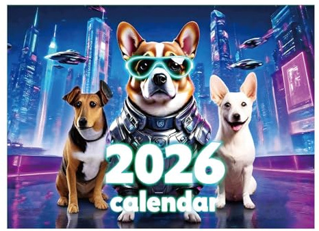 2026 Hundväggkalender Planerbar Hängbar 12-Månaders