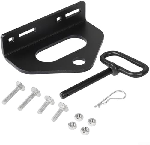 WIIYENA Kit de enganche de remolque de acero resistente para cortacésped y tractores, gancho de remolque y accesorio de soporte para carritos de golf, ATV y remolques, para artesanos