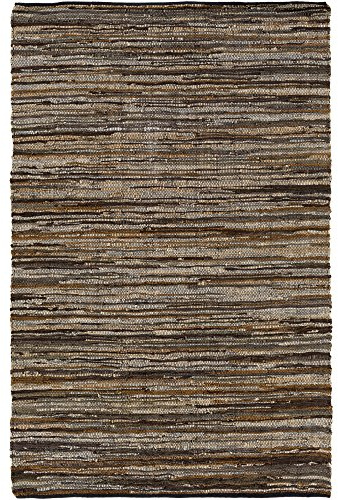 Livabliss Log Cabin Area Rug,8' x 10',Brown