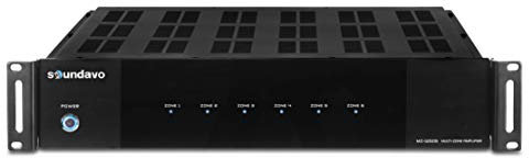 Soundavo MZ-1250S Digital Multi-Zone Integrated Amplifier - 12 Channel / 6 Zone System with S/PDIF Input