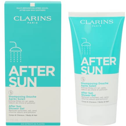 Clarins Solar After Sun Gel DE BAÑO 150ML Unisex Adulto, Negro, Estándar