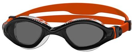 Zoggs Tiger Adult Swimming Goggles, UV protection swim goggles, Quick Adjust Comfort Goggle Straps, Fog Free Swim Goggle Lenses, Liquid Skin Flexibility & Fit, Maxium UV Protection