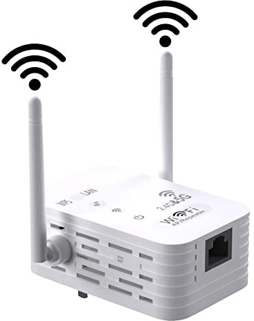 Amplificatore di Segnale Wi-Fi, Ripetitore del Segnale Wi-Fi 5G per la casa, 1200 Wireless WiFi Extender Doppia frequenza Wireless Routing Enhancer 1200Mbps Euro Gauge