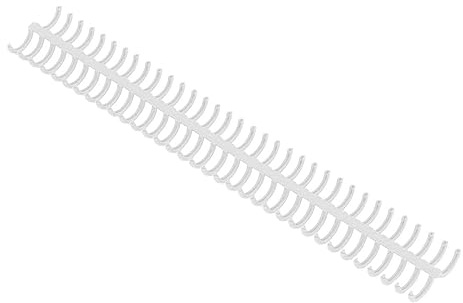 10pcs Bobines de Reliure 34 Trous épines de Reliure 15mm Bandes de Reliure Kit Bobines de Papeterie Résistant à L'usure pour la Fabrication de Cahiers de Documents(Blanc)