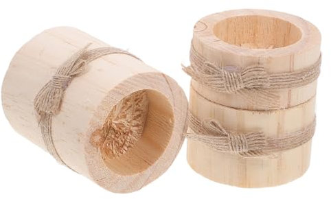 BESPORTBLE Einzigartiger Hochzeitskerzenständer Im Rustikalen Stil Mit Hölzernem Pflanzständer Für Luftpflanzen