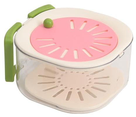 Cesta para lavar verduras, cesta escurreplatos – Cesta de drenaje limpia para frutas – Bonito cuenco para lavar frutas con filtro, cesta multifuncional para lavar frutas para limpiar