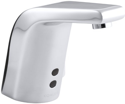 KOHLER K-7514-CP Hybrid Sculpted Touchless Deck-Mount Faucet, Polished Chrome