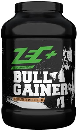 Zec+ Nutrition Bullgainer – 3500g, Geschmack Chocolate Peanut Butter │ Protein-Pulver mit Vitaminen, Aminosäuren und Kohlenhydrathen zum Masseaufbau, Made in Germany