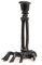 Candelabro in Resina Scheletro Nero 16 cm - Nero - Taglia Unica