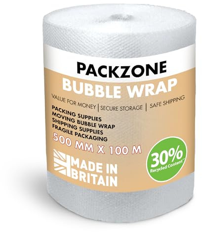 PackZone Bubble Wrap 500mm x100m Roll