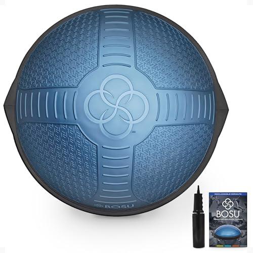 BOSU Nexgen Balance Trainer, Trainingsgerät, 65 cm Durchmesser, 136.1 kg Kapazität - Berstfestes Stabilitäts-Trainingsgerät mit rutschfester Basis, inklusive Handpumpe, handelsübliche Qualität