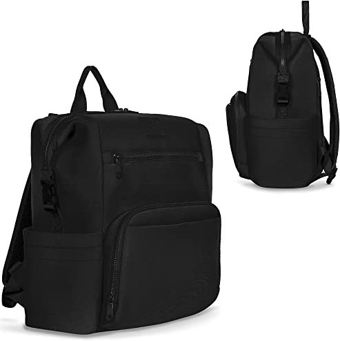 Lionelo Cube Rucksack, Baby Tasche, Wickeltasche, Babysachen, leicht für Spaziergänge und Reisen mit Baby, 12 Taschen, Thermotasche Möglichkeit ihn am Kinderwagen zu befestigen