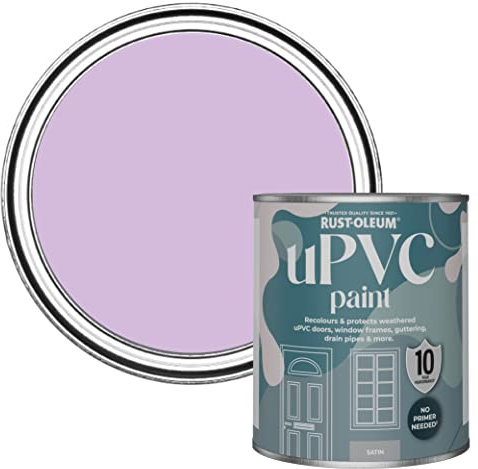 Rust-Oleum Purple uPVC Door and Window Paint In Satin Finish - Violet Macaroon 750ml