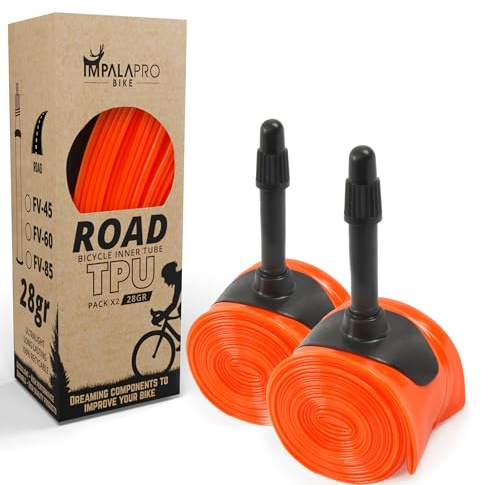 IMPALAPRO Road Bike TPU Inner Tube 700c 18-32C Ultralight 28g (45mm)
