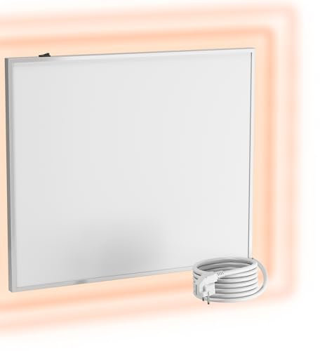 UMBRELLA® Infrarot Wandheizung Heizpaneel [OHNE THERMOSTAT] – Infrarotheizung Wandmontage Heizkörper – Carbon Crystal Infrarotheizung – Infrarot Paneel Badezimmer geeignet – (Modell F300-300W)