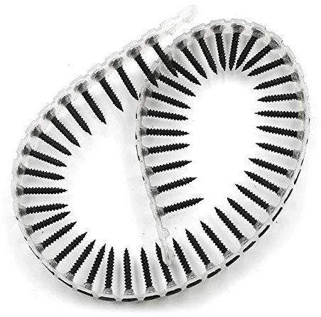 Headerbs 50 Pz Vite Automatica Chiodo Catena Vite Chiodo Catena Catena in Plastica Cintura Vite Pistola Attacco per Legno Sottile Piastra di Ferro Cartongesso Cartongesso Soffitto