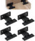 4 Pairs keku Push in Panel Clips Kitchen Press Fit Plinth Fasteners ABS Quick Push Fittings Hidden Furniture Bath Panel fixings Clips Board Connector for Cabinets Wardrobe Bed Table