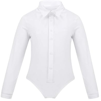 RUNQHUI Body da danza da bambino, a maniche lunghe