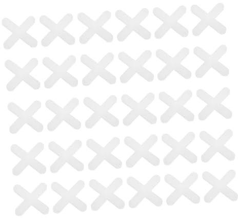 Homoyoyo 1000pcs Tile Grout Spacers for Seamless Installation Cross-shaped Design for Tile Leveling Easy to Use Grouting Tool for Floors and Walls