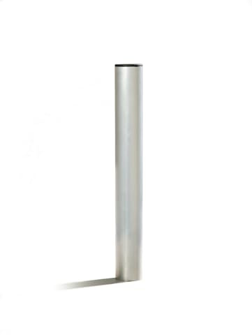 Schneck Bodenhülse für Sonnensegelmast 80mm 75cm Länge inkl. Abdeckkappe, Hülse