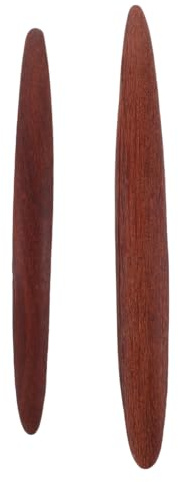 DIYEAH Leathercraft Tools 2Pcs Wooden Bone Folder Scoring Tool for Precise Leatherworking and Craft Folding Creasing - Portable Leather Edge Shaping Kit