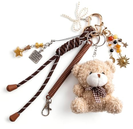 Georgie Porgy Porte-clés Accessoire pour sac à main Pendentif de sac à main Bag Charm Sac à dos d'école Sac de sport mignon Cadeau pour fille