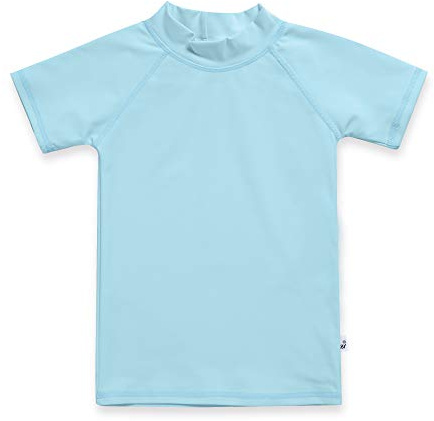 VAENAIT BABY 2T-7T Toddler Boys & Girls UPF 50+ Long Short Sleeve Rash Guard Swim Shirt Quick Dry - Blue - 3 years