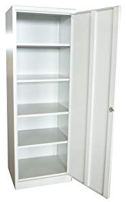Linea Garden Friend A1844021 - Armario con estantes (180 x 49 x 61,5 cm), color gris