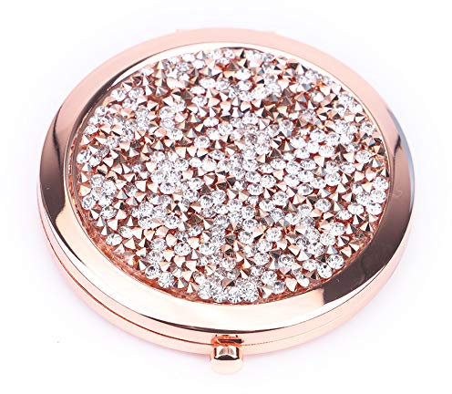 BangBangSing Magnifying Compact Cosmetic Mirror 2.75 Inch Round Handheld Travel Pocket Makeup Mirror