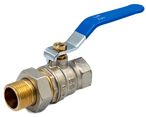 Kugelhahn 1/2 zoll - Absperrhahn mit Hebelgriff 30 BAR Innengewinde - Verschraubung