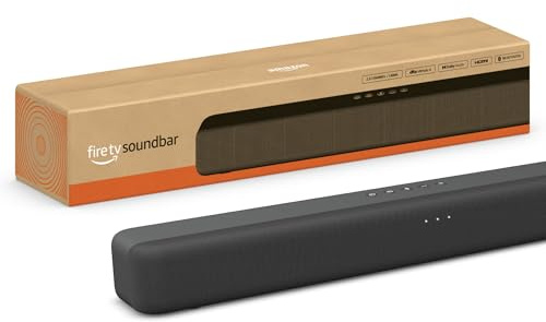 Amazon Fire TV Soundbar, 2.0 speaker with DTS Virtual:X and Dolby Audio, Bluetooth connectivity