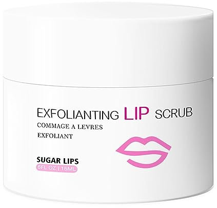 Grospe Lippenpeeling mit Zucker, Feuchtigkeit und Peeling, Lippenbalsam mit Honig und Pfirsich, Anti-Falten, Peeling, abgestorbene Haut, mildert die Lippenlinien