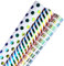 HUMOKI 3 Rollen Geschenkpapier, 43cm x 3 m Geschenkpapierrolle, Geburtstagspapier, Polka dots, Streifenmuster Geschenkpapier, für Geburtstag, Party, Hochzeit, Weihnachten, Dekorationen