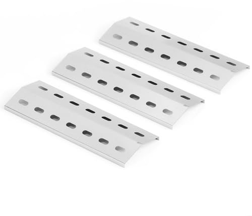 FIRXZYMZ 33,5 x 12 cm Edelstahl Grill Brennerabdeckung Heizplatte Ersatzteile für Enders San Diego,Flammbleche Hitzeschild Zubehör