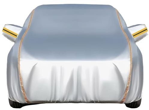 Autoabdeckung für BMW 1er 120d | Allwetter-Regen- und Schnee-UV-Wind- und Sonnenschutzabdeckung mit Handtuch/Aufbewahrungstasche, Autoplane für drinnen und draußen