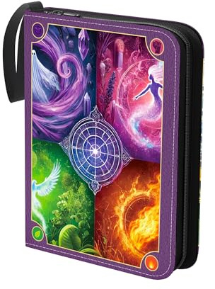 Trading Card Binder 4-Pockets, Card Holder 55 Pages,440 Card Capacity Collection for MTG, TCG,Game Cards,Sports Cards Xmas Gift