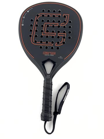 Caroe Onyx Intermediate Padel Racket – 18K Carbon Padel Paddle Racket with 3D Hexagonal Texture for Spin, Hard EVA Power Core & Shock Absorption