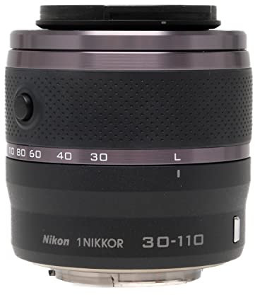 Nikon 1 Nikkor 30-110mm - Objetivo para Montura 1 de Nikon (Distancia Focal 81-297 mm, Apertura f/3.8-3.8, estabilizador), Negro