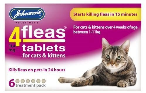 Johnsons 4Fleas Cat Flea Tablets (6 pk)