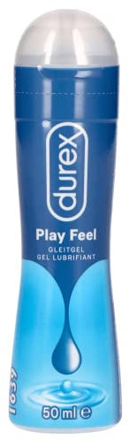 Durex Play Feel Gleitgel – Wasserbasiertes Gleitmittel für angenehme Gleitfähigkeit, sanft & pH-freundlich – 50 ml