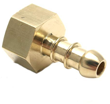 British Made 3/8 BSP Female Fitting to LPG Fulham Nozzle to 8mm I/D Hose