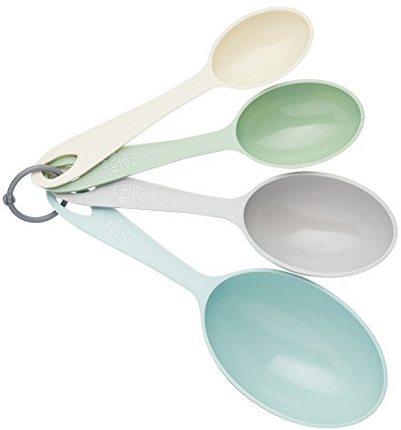 Colourworks Scoop-Shaped Plastic Measuring Cups - 'Classics' Colours (Set of 4)