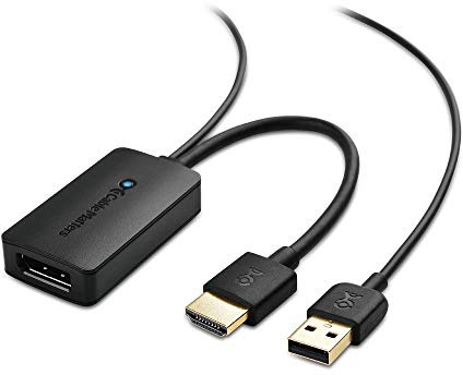 Cable Matters Adaptateur HDMI Display Port (Adaptateur HDMI vers DP) avec Prise en Charge de la résolution vidéo 4K