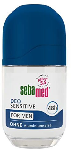 SEBAMED Balsam Deo Sensitive for MEN Roll-on, Deo-Roller für Männer, zuverlässiger Schutz vor Körpergeruch, 48h Wirkung, besonders hautverträglich, ohne Aluminiumsalze