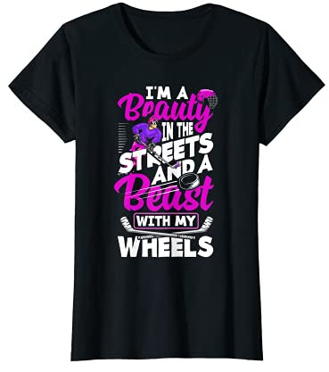 Damen Rollhockey Inline Hockey Skates T-Shirt